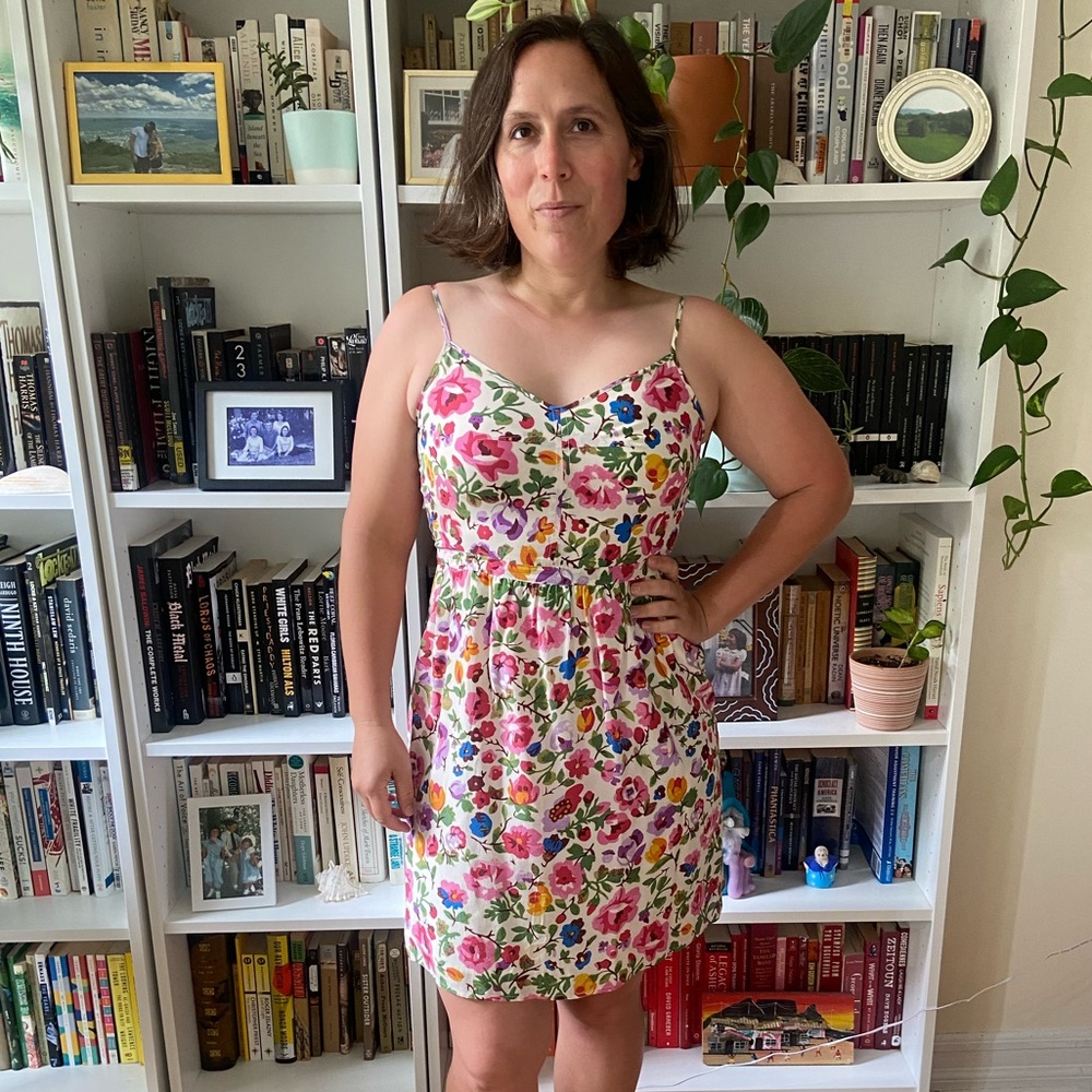 Madewell Floral Silk Slip Dress